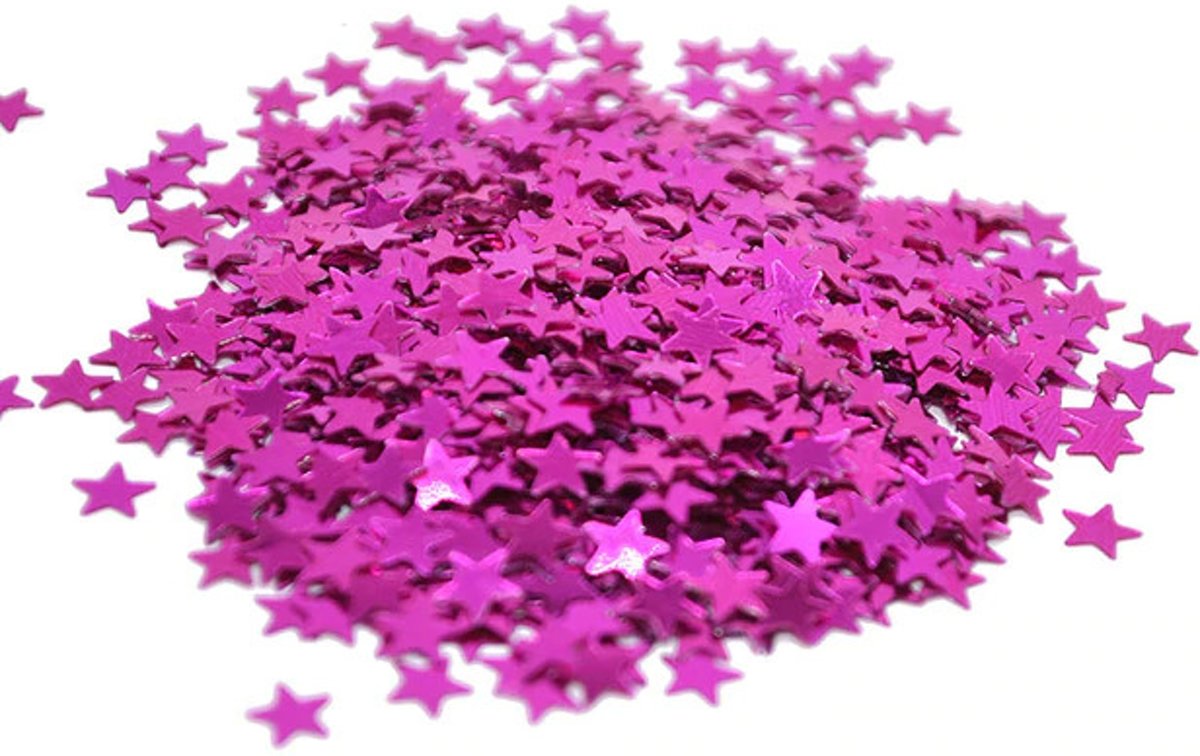 Confetti Sterren Pink 14 Gram